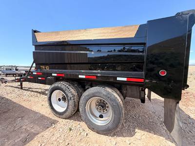 Custom dual axle pup hydraulic dump trailer