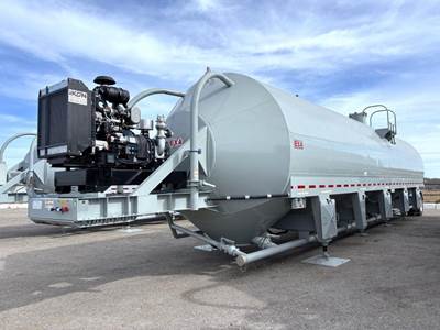 EXA 61x130 Single Axle Mild Steel Dry Bulk / Pneumatic Tank Trailer - Leaf Springs, Fixed Axle