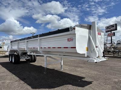 EXA 38 ft End Dump Trailer - Tandem Axle, Steel, Spring