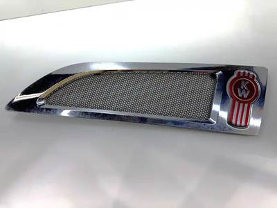 Kenworth T680 Left Chrome Hood Air Intake Vent Bezel, Part # L60-6004