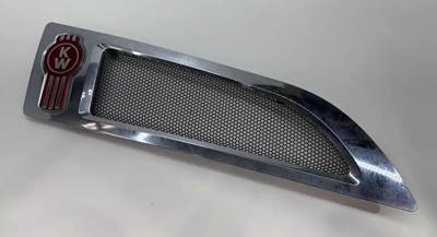 Used OEM Kenworth T680 Right Chrome Hood Air Intake Vent Bezel, Part # L60-6004R