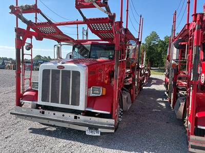 2017 Peterbilt 365 Car Carrier Truck - Cottrell Quickloader