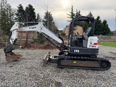 2015 Bobcat e45 mini excavator – low hours – zts
