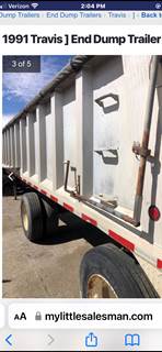 1991 Travis End Dump Trailer