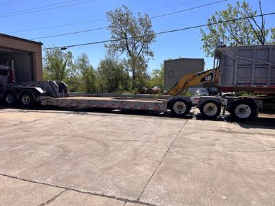 1997 Talbert 35 Ton Capacity Tri-Axle Lowboy Trailer