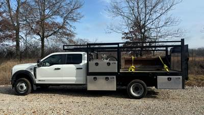 F550 crew cab 4x4 Pal-finger 12 FT Flatbed Truck Body - Liftgate