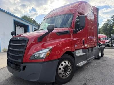 Freightliner Cascadia 126 Sleeper Semi Truck - 70" Raised Roof Sleeper, Detroit 505HP, 12 Speed Dt12 Amt