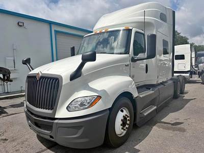 International LT Sleeper Semi Truck - 73" Raised Roof Sleeper, Cummins 450HP, 12 Speed Endurant Automatic