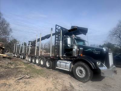 2011 Kenworth T800 Logging Truck - Serco 8500 Grapple