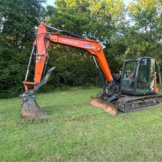 2022 Hitachi ZX85 USB-5N Mini Excavator - Werk-Brau Bucket & Thumb