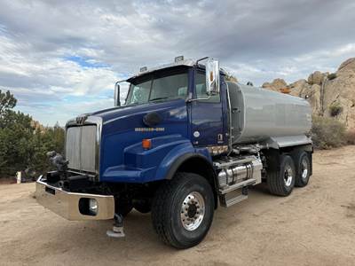 2015 Western Star 4,000 gal. 6x6 Water Truck - KLEIN WATER Tank Body