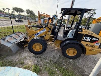 2019 Caterpillar 906M Wheel Loader, 12,352 lbs, 1.2 cu yd bucket, open cab, low hours 1875, 74-HP CAT