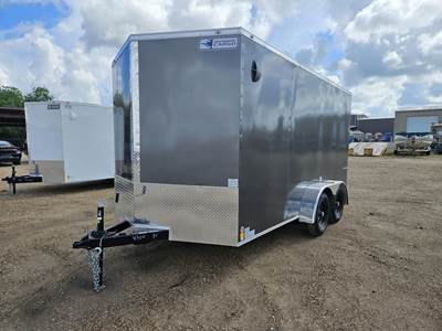 Continental Cargo 14x84 Tandem Axle Aluminum Enclosed Car Carrier Trailer