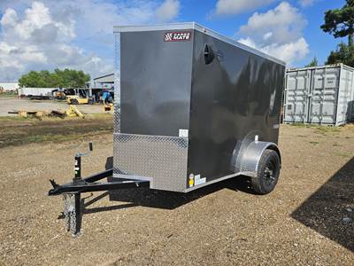 Forest River 8ft Single Axle Aluminum Enclosed Car Carrier Trailer - Fixed Axle