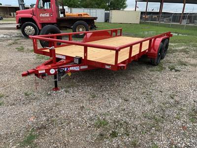 Texas Bragg 16x83 Tandem Axle Steel Tag Trailer - Spring, Fixed Axle