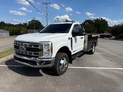 2024 Ford F-350XL DRW XL Flatbed Truck - CM TRUCK BEDS TM Steel Tradesman Flatbed / Platform Body