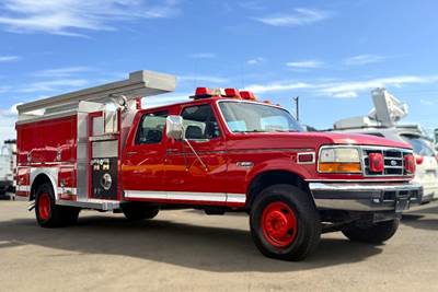 1995 Ford F-Super Duty XL Crew Cab Dually 7.3L Power Stroke Turbo Diesel 750 GPM Fire Apparatus