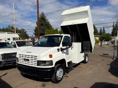 2007 GMC TopKick C5500 10FT Arbortech Chipper Dump Truck