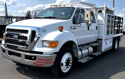 2011 Ford F-750 Crew Cab Stake Bed Truck