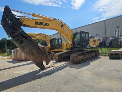 2019 Kobelco SK350 LC-10 Excavator - LaBounty MSD2500R Shear
