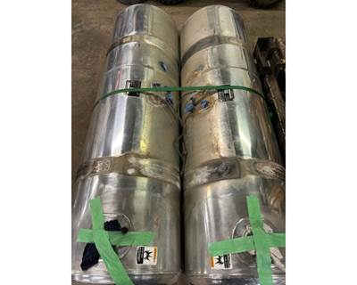 Used Set of 2 Peterbilt 379 120 gallon Fuel Tanks with Hangers and