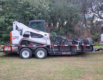2014 Bobcat T750 Track Skid Steer & Trailer