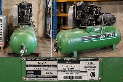 Speedaire 5F567 Air Compressor