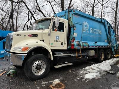 2017 Peterbilt 348 Rear Load Garbage Truck