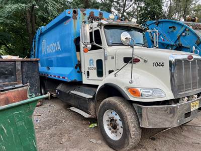2018 Peterbilt 348 Rear Load Garbage Truck - Rear Loader