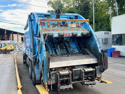 2018 Peterbilt 348 Rear Load Garbage Truck - Rear Loader