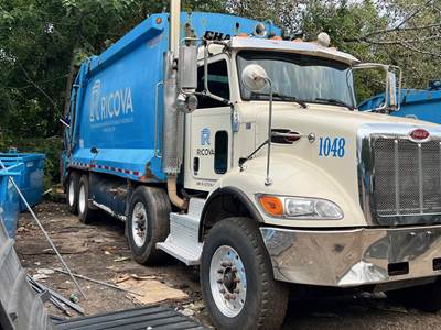 2018 Peterbilt 348 Rear Load Garbage Truck - Rear Loader