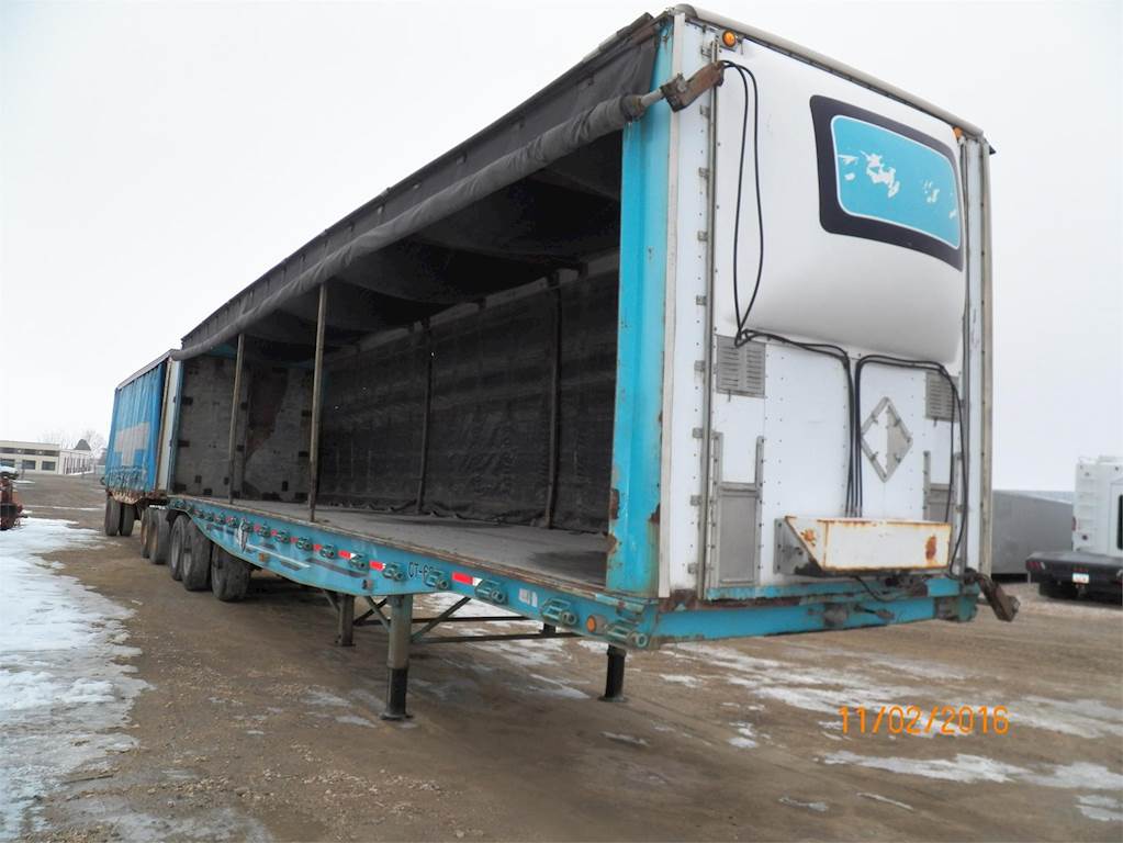 1988 WESTERN Curtain Side Trailer For Sale Ogden, UT 0112225WS
