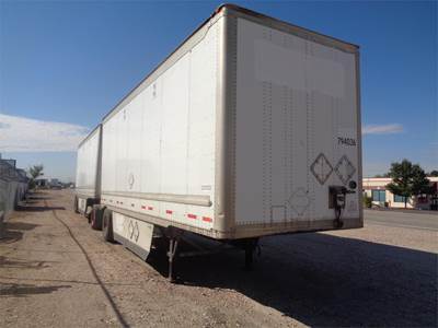 Wabash 28 ft Dry Van Trailer - Roll up Door, Spring, Single Axle, Fixed Axle
