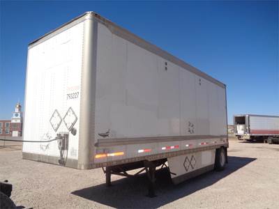 Wabash 28 ft Dry Van Trailer - Roll up Door, Spring, Single Axle, Fixed Axle