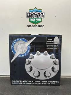 United Pacific Chrome Front Axle Cover Kit for Class 8 Trucks, Part # UPI-10257