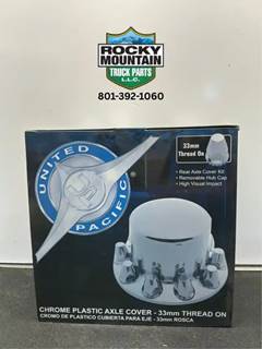 United Pacific Chrome Plastic Rear Axle Cover Kit for Class 8 Trucks, Part # UPI-1263