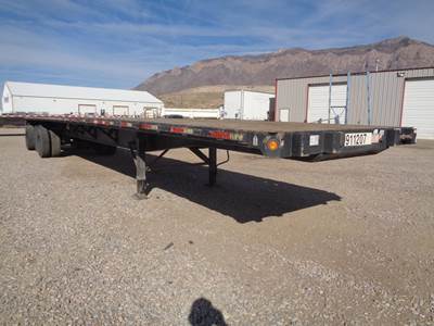 Direct Trailer 48x102 Steel Flatbed Trailer - Air Ride, Fixed Spread Axle