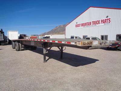 Fontaine Revolution 48x102 Aluminum Flatbed Trailer - Air Ride, Fixed Spread Axle