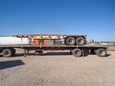 Shop Built 30x96 Steel Flatbed Trailer - Spring, Fixed Axle