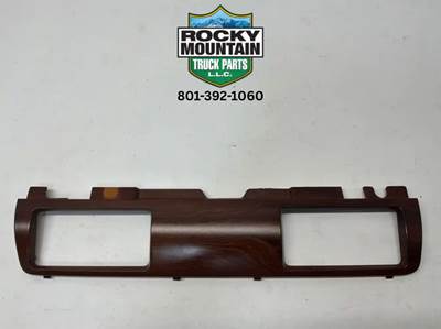 Used 2020 Kenworth T680 Louver Bezel Dash Panel with Wood Finish, Part # S18-1046