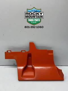 Used 2020 Kenworth T680 Left Clutch Kick Panel, Med Tan Painted Orange, Part # S60-1304-0652
