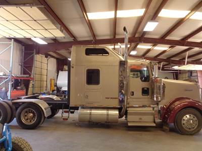 Kenworth W900 Sleeper Semi Truck - Mid Roof Sleeper, Caterpillar 355HP, 13 Speed Manual
