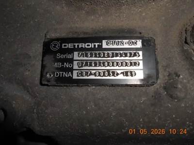 Detroit DT12-DC Transmission for a 2021 Freightliner Cascadia