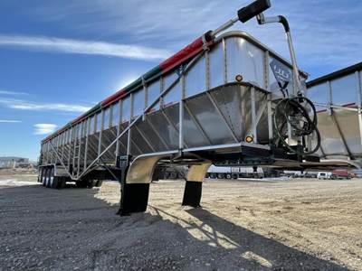 BTR 53x96 Quad Axle Stainless Steel Belt Trailer - Air Ride