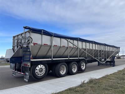 BTR 53x102 Quad Axle Stainless Steel Belt Trailer - Air Ride