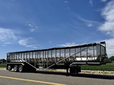 BTR 49x102 Tri Axle Stainless Steel Belt Trailer - Air Ride