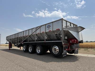 BTR 53x102 Quad Axle Stainless Steel Belt Trailer - Air Ride, Fixed Spread Axle