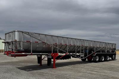 BTR 53x102 Quad Axle Stainless Steel Belt Trailer - Air Ride, Fixed Spread Axle