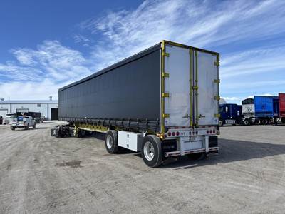 Manac 48ft Tandem Axle Combination Curtain Side Trailer - Air Ride, Fixed Spread Axle