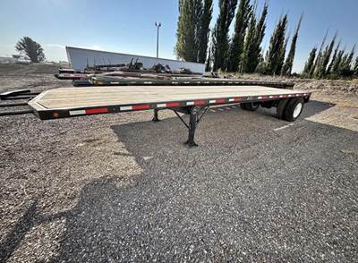 BTR 28x102 Single Axle Steel Flatbed Trailer - Spring, Fixed Axle